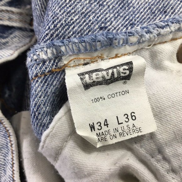 Vintage Levis 550~Acid Wash~Tall~Tapered Leg~USA~ - Picture 8 of 10